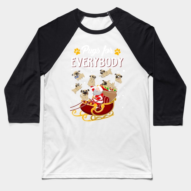 Pugs for Everybody Baseball T-Shirt by KsuAnn